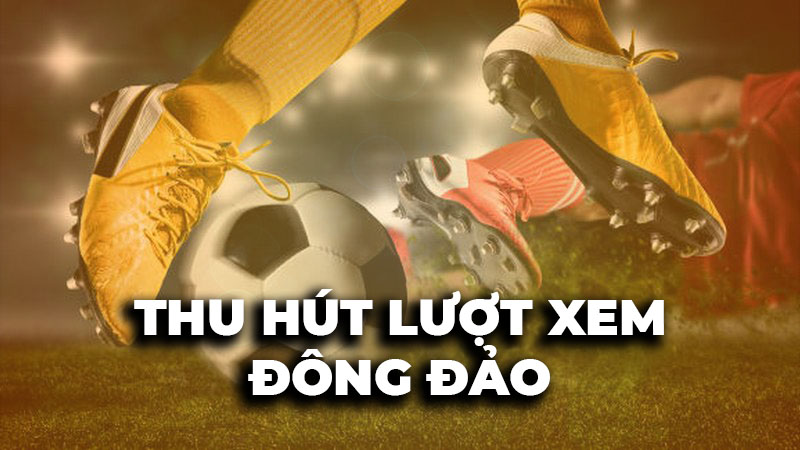 Thu hút đông đảo người xem trực tiếp bóng đá